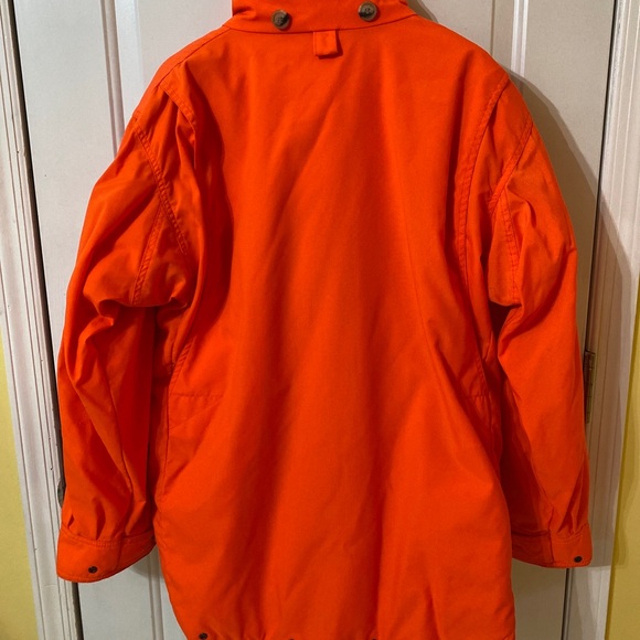 VINTAGE Remington Orange Hunting Goretex Thermolite Hunting Coat Jacket M - Picture 3 of 8